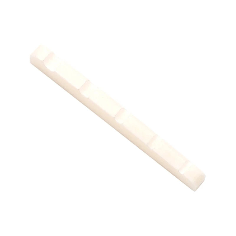 

Pre-Slotted Bass Nuts Real Slotted Bone Nut Saddle for 5 String Bass Electric, Acoustic, Classical Guitar Durable