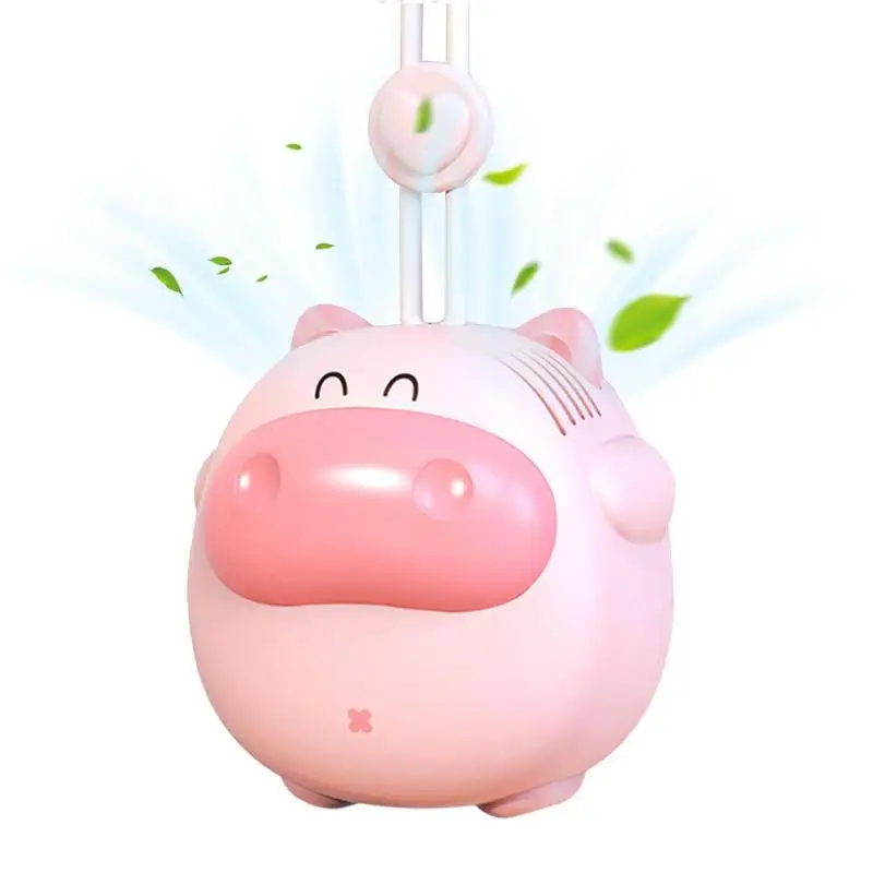 

Mini Neck Fan Portable Bladeless Hanging Neck 800mAh Rechargeable Air Cooler 3 Speed Mini Summer Sports Fans