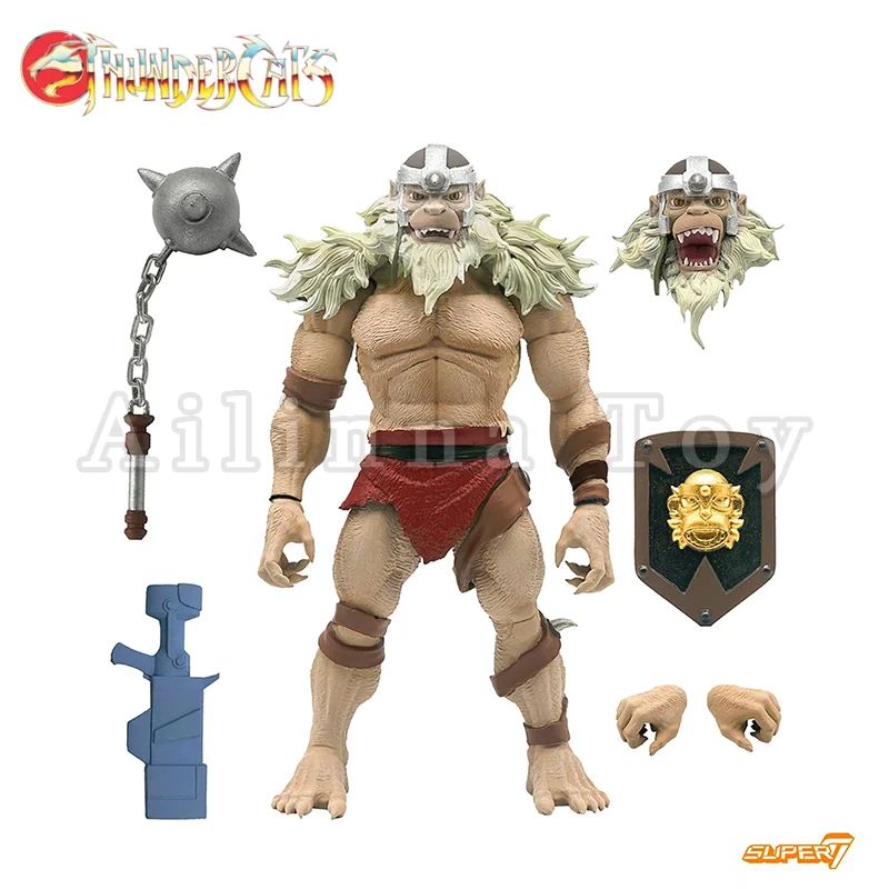 Фото Фигурка Super7 Thundercats 7-8 дюймов Ultimates, волна 4, снеговик, монокиан, коллекция аниме, модель фильма для подарка №3
