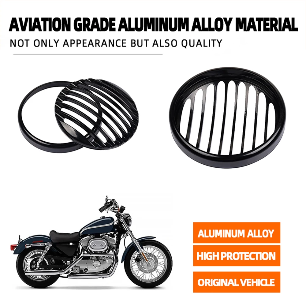 Защитная решетка для мотоциклетной фары Harley Davidson Sportster XL 883 XL883 Iron 1200 XL1200 Custom XL1200C -