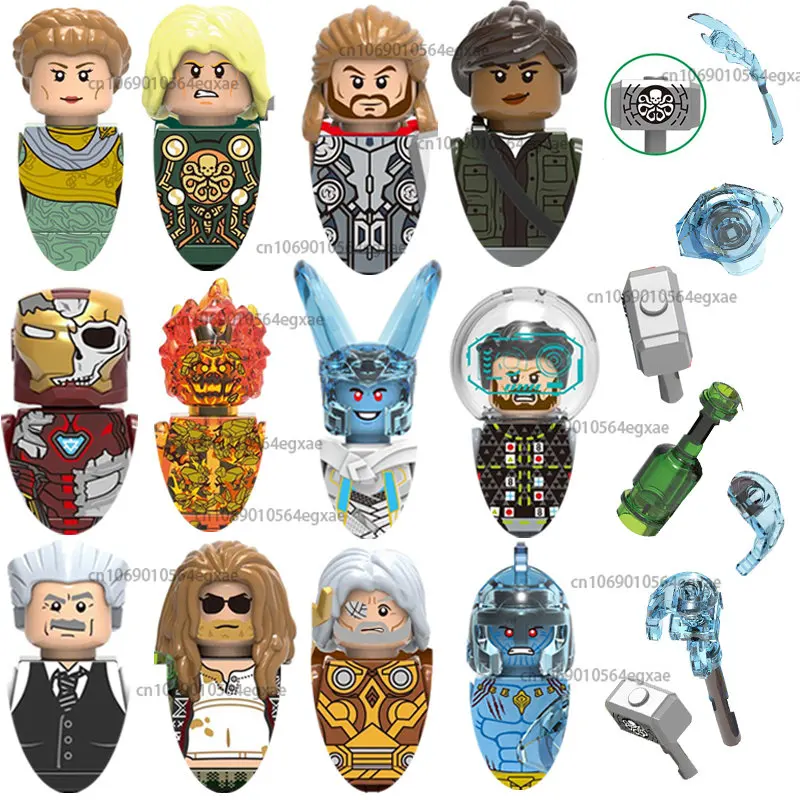 X0268 X0269 Конструктор из серии Disney, мини-фигурки героев, сборные игрушки для детей, рождественские подарки