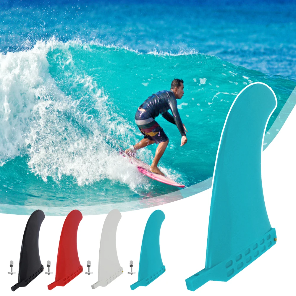 

9 Inch Surf Fin SUP Single Center Fin Nylon Long Board Surf Board Fin Paddle Board With Fin Screw Surfing Sports Accessories