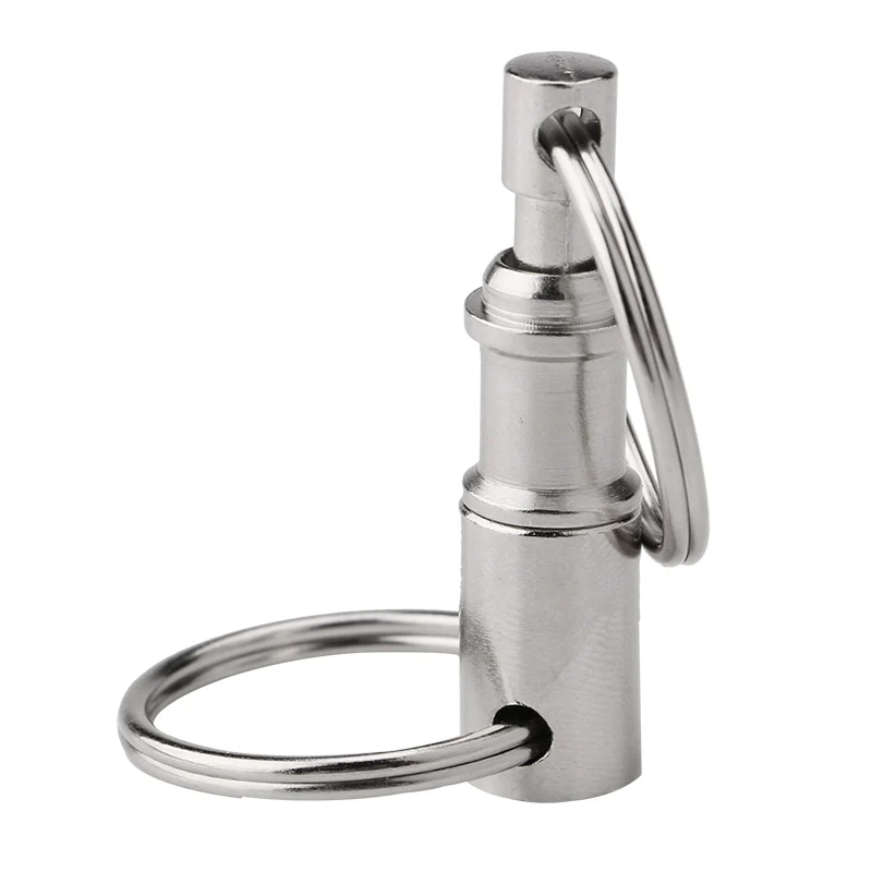 

1pc Dual Detachable Keychains Quick Release Pull-Apart Outdoor Travel Key Rings Accessory Lock Holder with Two Split Rings
