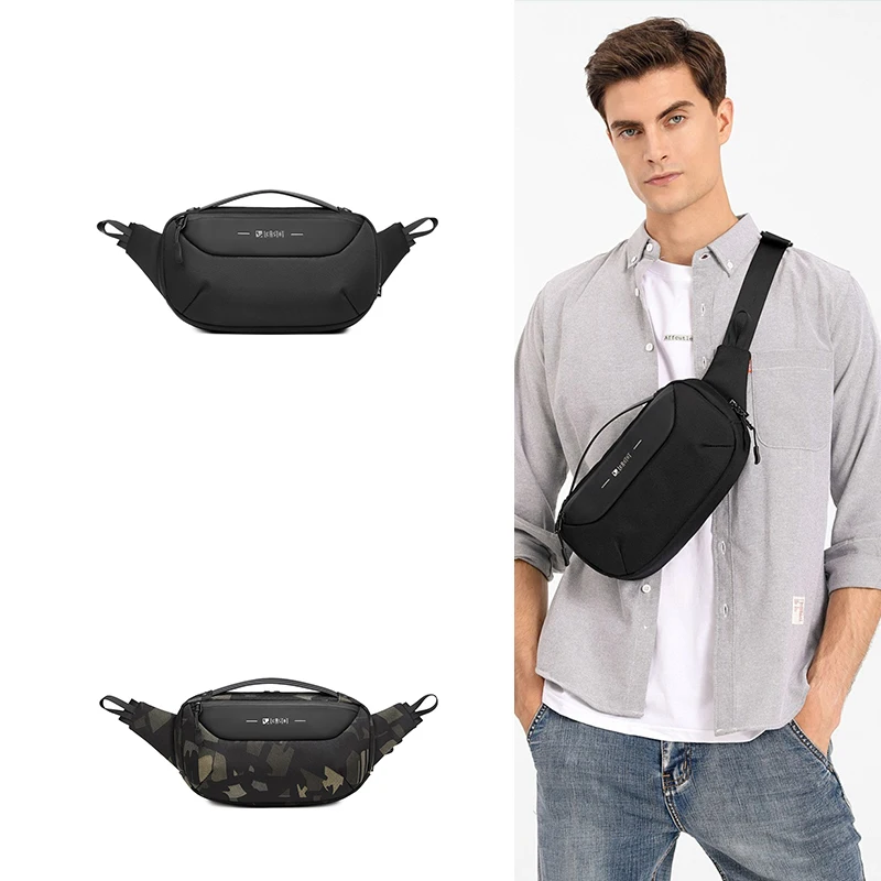 Waterproof Fanny Pack Portable Travel Bags Casual Cross Body Belt Mens Chest Shoulder Bag Fanny Pack Waist Bag