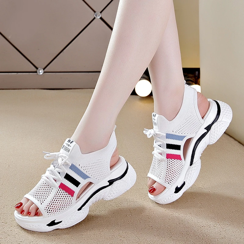 

Women's Sports Sandals 2022 Summer New Hollow Flat Ins Fashion Platform Platform Casual Shoes Women Shoes for Women Sandals