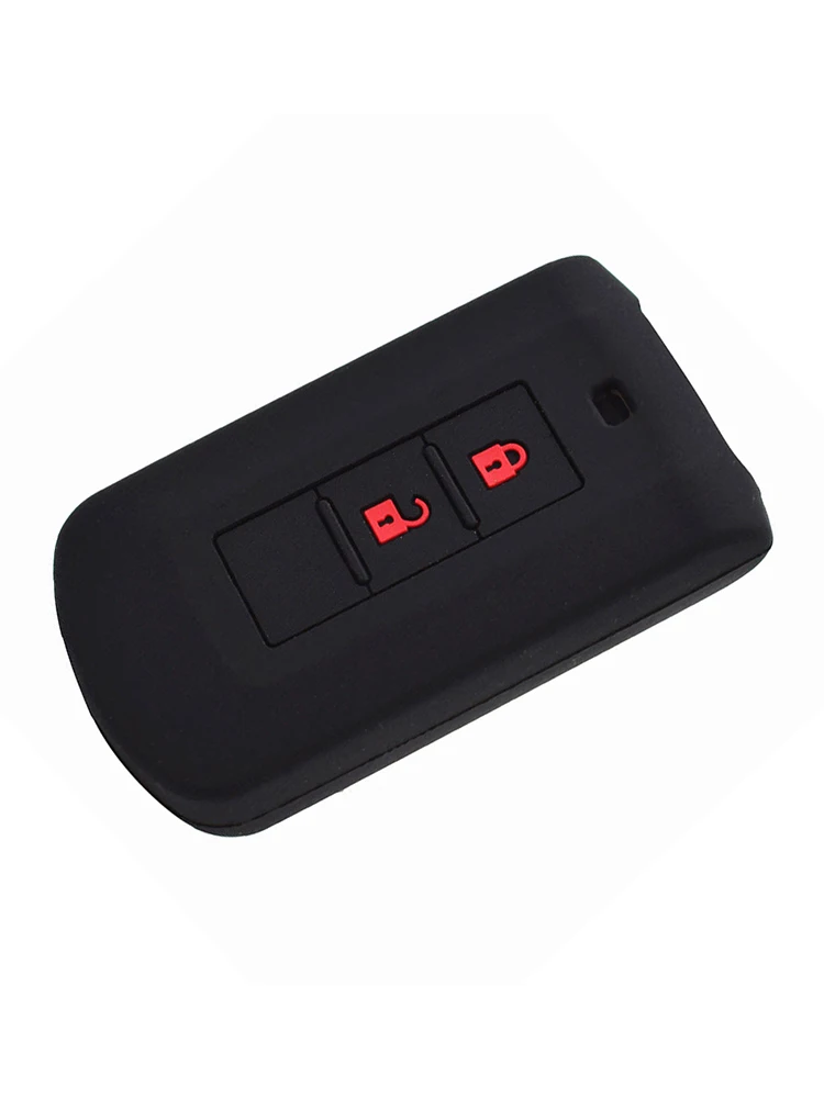 

1pcs Car Silicone Key Case Cover For Mitsubishi ASX Outlander Eclipse Pajero Remote Fob Smart 2-key Key Case Car Accessories