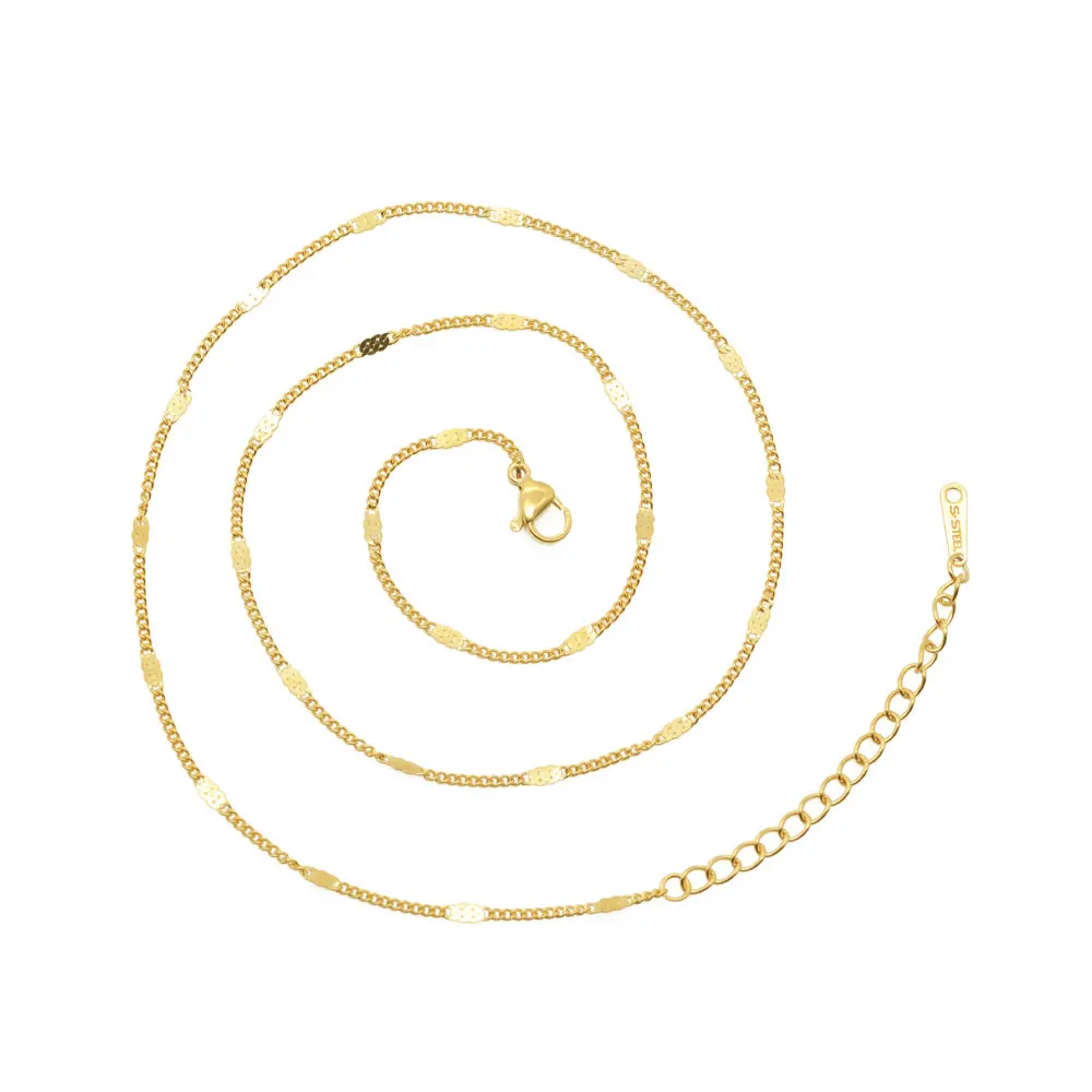 Цепочка с пайетками из нержавеющей стали 304 45 + 5 см 30 шт./партия - купить по