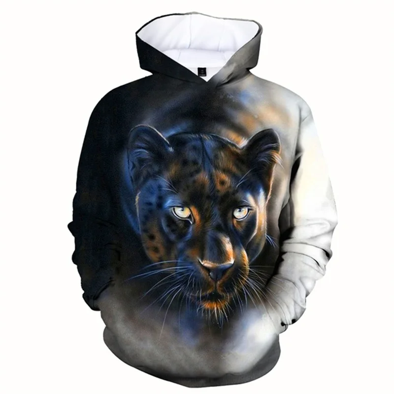 

Black Leopard Graphics Hoodie Animal Beast 3d Printed Men Hot Sale Sweatshirt Fashion Pullover Outdoor Street Hoodies Clothing