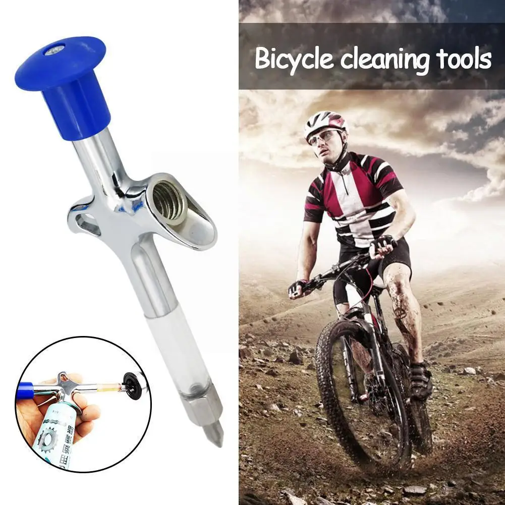 

1pc Lubricating Oil Injector Aluminum Bicycle Lubricant Grease Service Injector Bike Oiler Oil Mtb Grease Tools Precise Gun S2r5