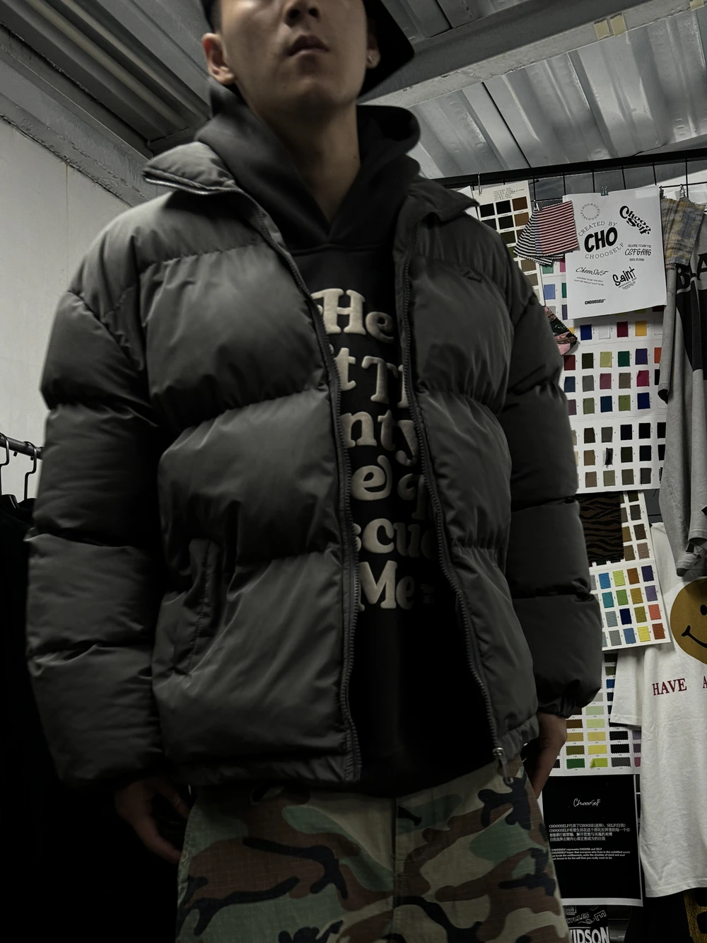 Модный пуховик Yao на молнии Повседневная простая уличная одежда в стиле Св.