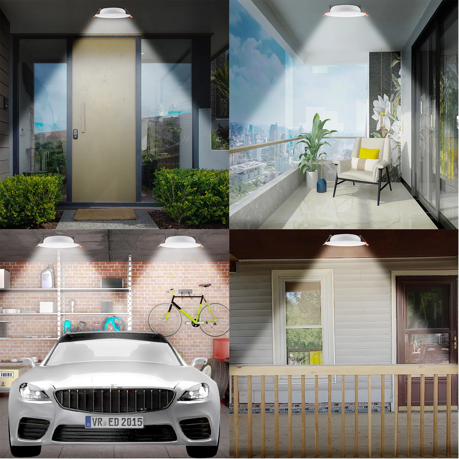 Круглый Светодиодный Потолочный Светильник 12 Вт С Датчиком Движения Внутреннее