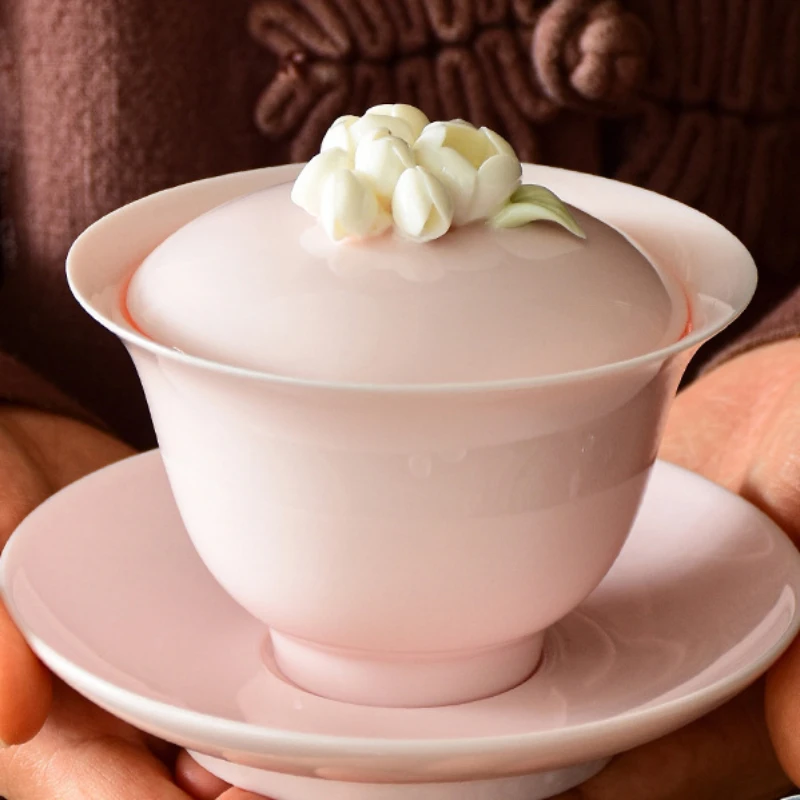 

Чаша ручной работы в форме цветка, розовая, 160 мл