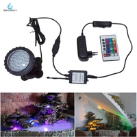 1 pcs rgb 36 led underwater spot light highly waterproofing ip68 tank and aquarium landscape lights remote controller