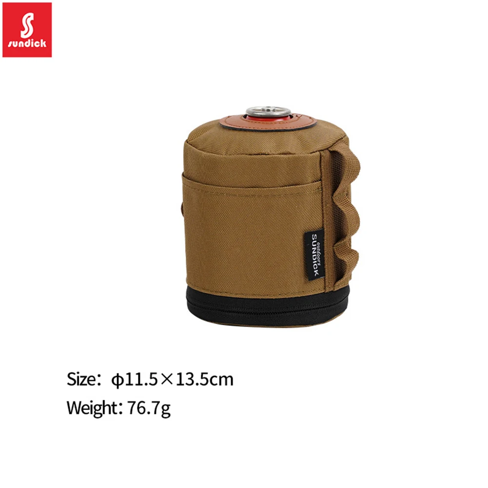 Outdoor Camping Fuel Canister Flat Gas Cylinder Tank Protector Cover Bag S/L  Air Bottle Wrap Sleeve Camping Picnic Accessories