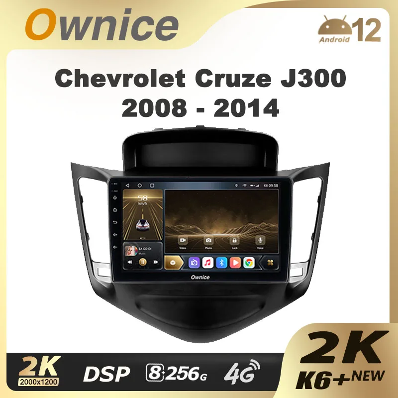 

Ownice K6+ 2K for Chevrolet Cruze J300 2008 - 2014 Car Radio Video Player Navigation Stereo GPS Android 12 No 2din 2 Din 8+256G