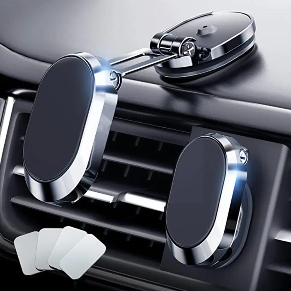 

Magnetic Car Phone Holder Stand 360 Degree Mobile Cell Air Vent Magnet Mount GPS Support For iPhone 14 13 Xiaomi Samsung Hu J9M2