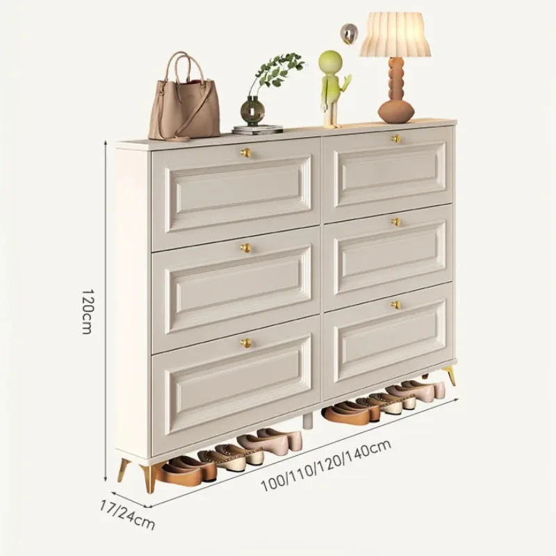 Шкаф-органайзер для обуви в скандинавском стиле с защитой от пыли