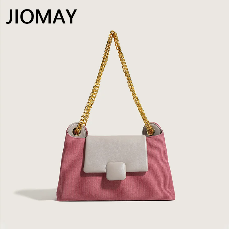 

Новые вельветовые сумки через плечо для женщин 2023, Модные Дизайнерские Сумки из искусственной кожи с прострочкой, женские сумки с клапаном ...