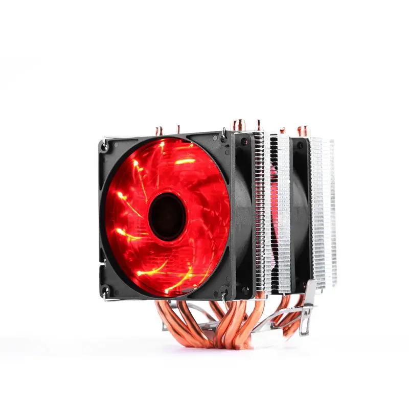 6 Heatpipes RGB CPU Cooler Radiator Silent PWM 4PIN 130W For Intel LGA 1150 1151 1155 1200 1366 2011 X79 X99 AM3 AM4 Ventilador