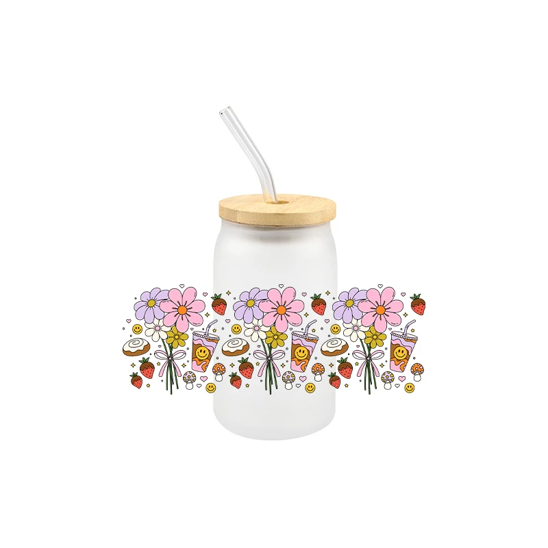 Наклейка для стеклянной бутылки Libbey Can самоклеющаяся моющаяся 16 унций