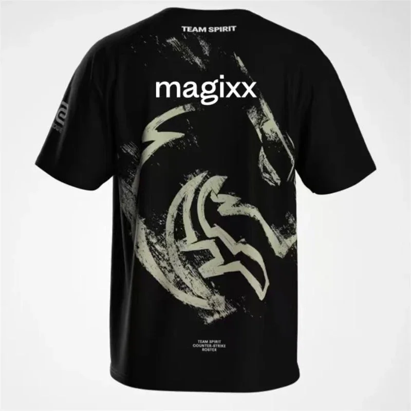 Футболка CS2 Shanghai Major Team Spirit для мужчин верхняя одежда футболка одного игрока Donk