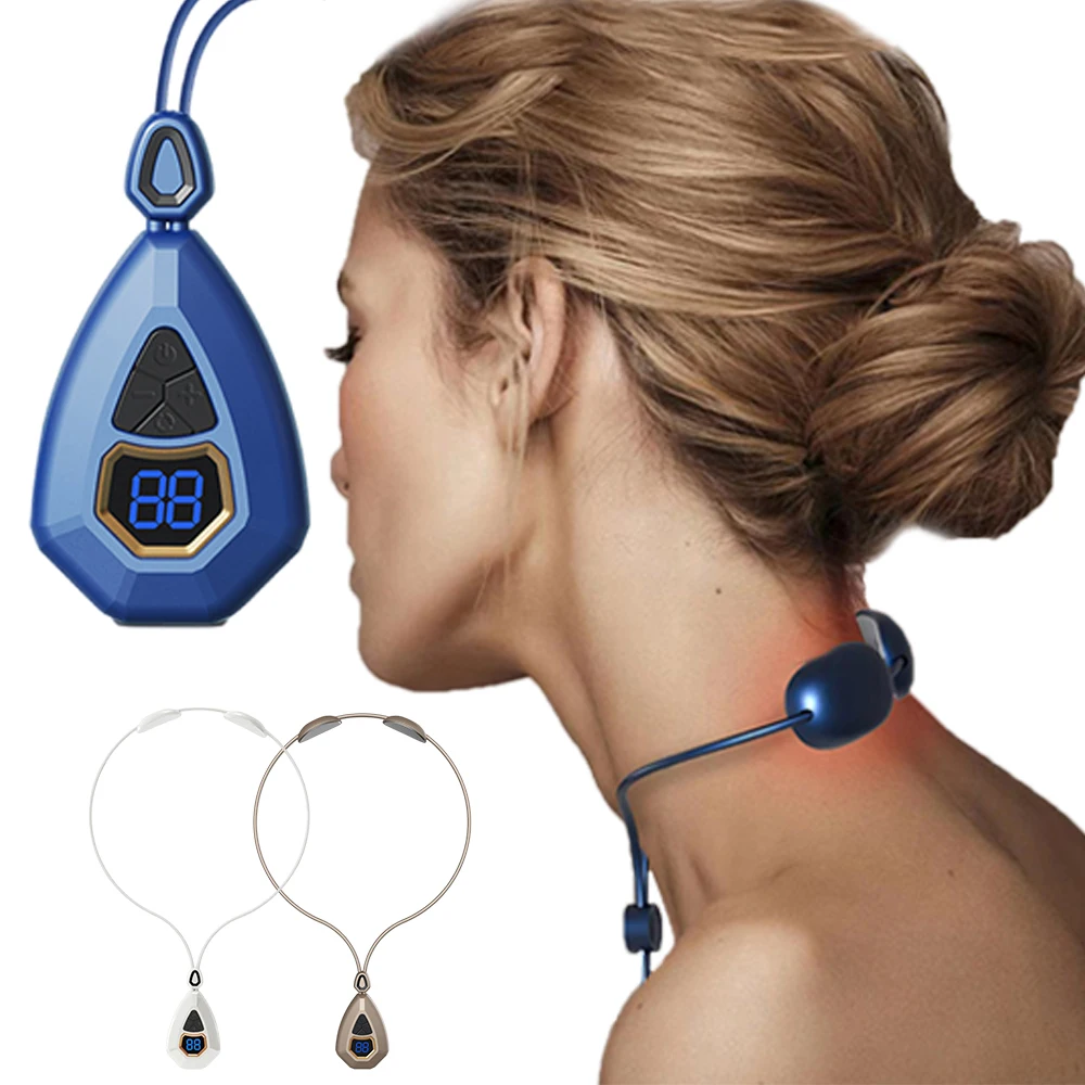 

EMS импульсный Электрический массажер для шеи, для расслабления шейного отдела позвоночника, инструмент для массажа, инструмент для здоровья тела, портативный мини-массажер