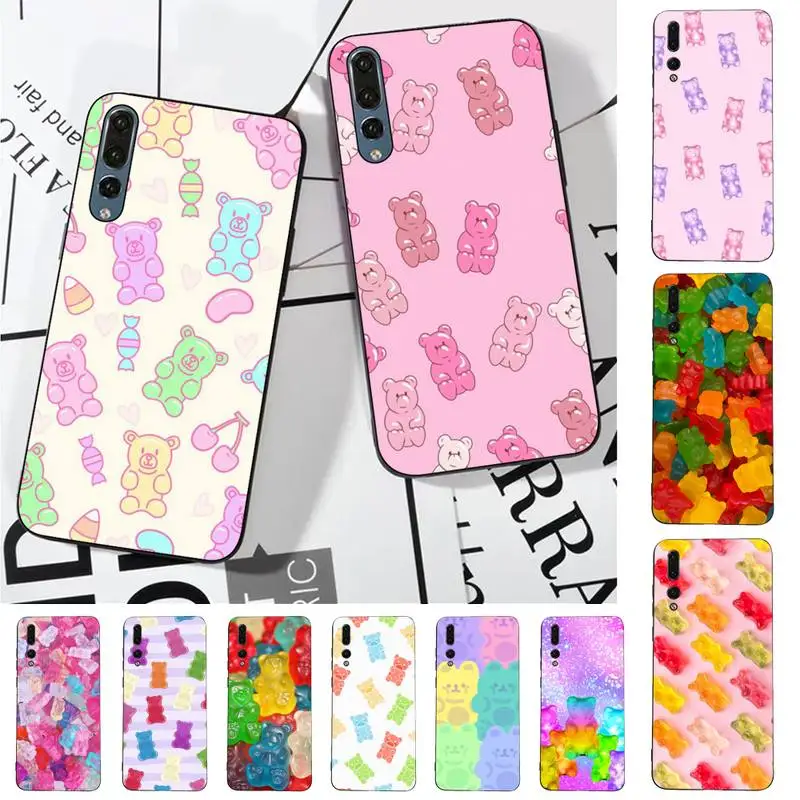

Bear Candy Phone Case for Huawei P30 40 20 10 8 9 lite pro plus Psmart2019