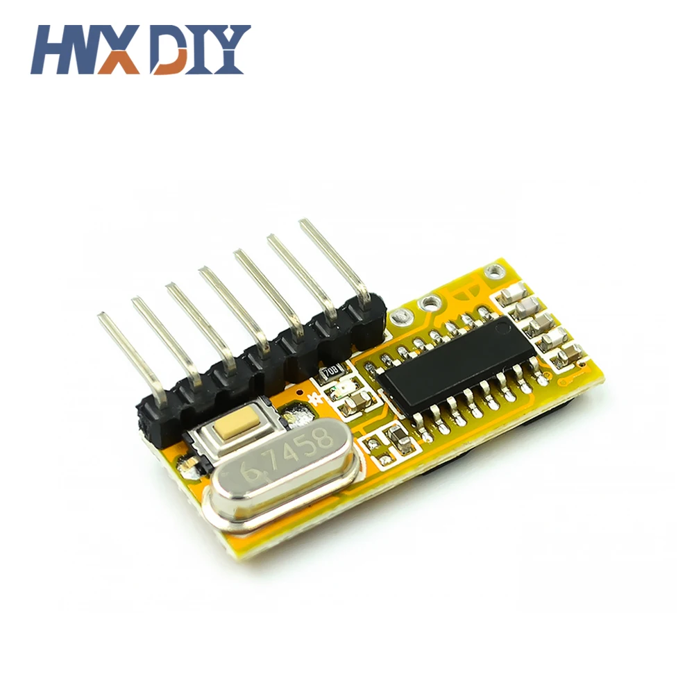 Супергетеродинный беспроводной приемник RXC6 433 МГц PT2262, постоянный код для Arduino/AVR, модуль «сделай сам», электронный комплект «сделай сам», печатная плата