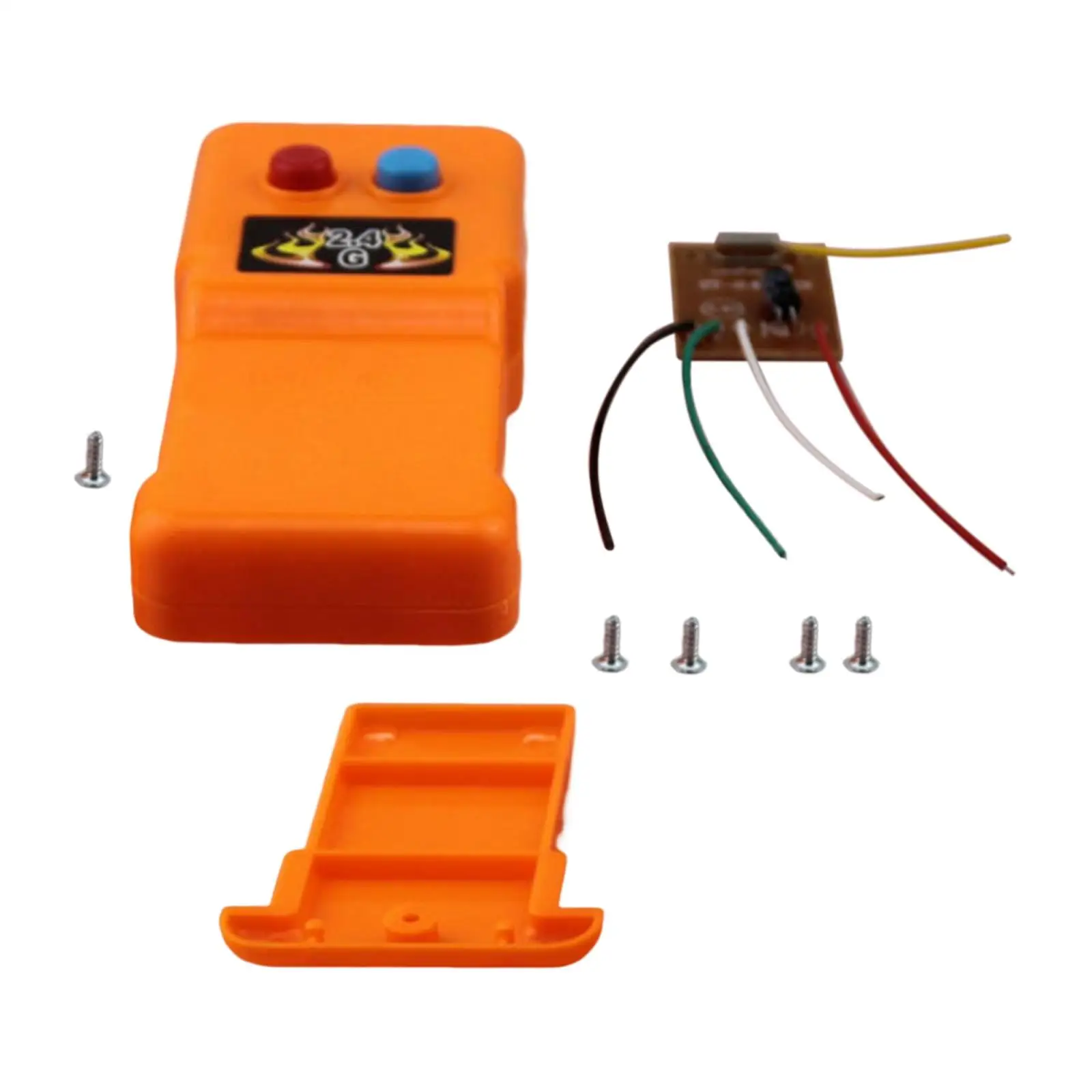

2 Channels 2.4G RC Transmitter and Receiver Digital Radio Remote Control 50M Range Motor Controller Kit for RC Car