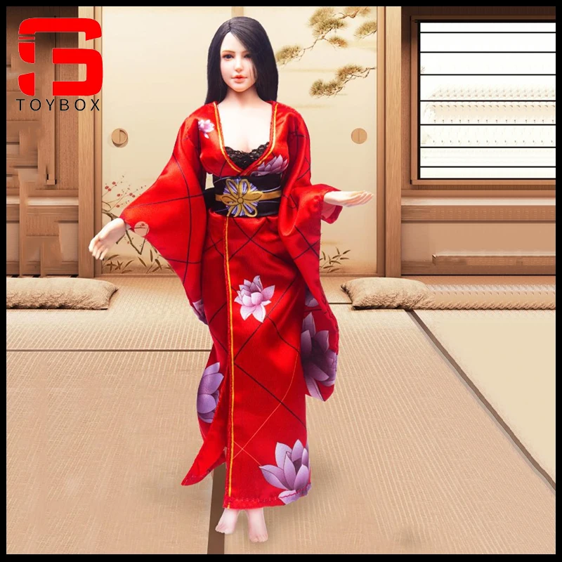 Женское кимоно с принтом в масштабе 1/6 модель контрастных цветов подходит для 12