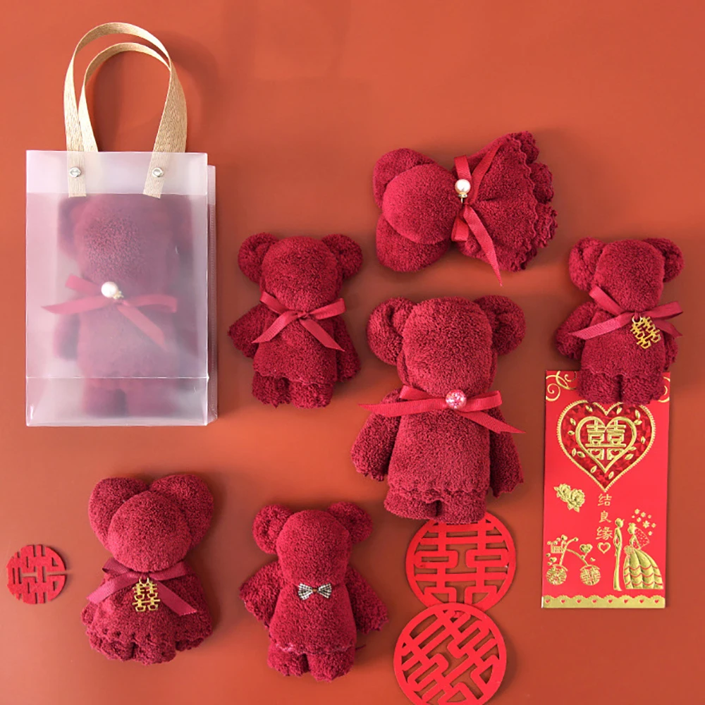 

Полотенце в виде медведя, 30 х30 см, 20 шт.