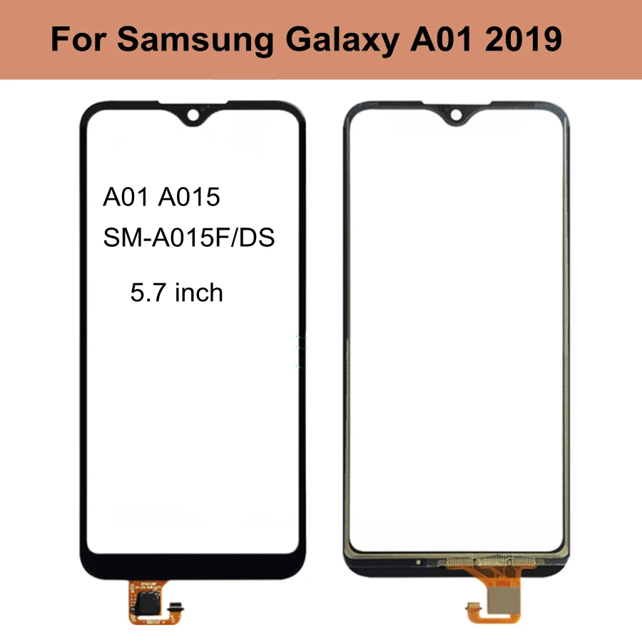 

5.7" A01 Front Outer Glass For Samsung Galaxy A01 2019 A015 SM-A015M/DS Touch Screen Digitizer Sensor Front Glass Panel