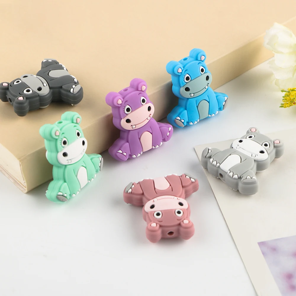 Kovict 50-200Pcs New Cartoon Dolphin Pumpkin Peach Silicone Beads DIY  Jewelry Bracelets Making Necklace Accessories