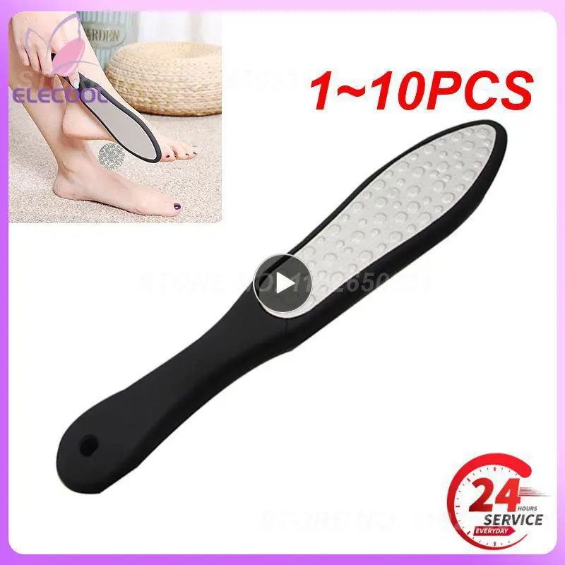 

Двухсторонний Рашпиль для ног из нержавеющей стали, 1-10 шт., пилка для пяток, средство для удаления огрубевшей кожи, инструмент для отшелушивания и педикюра