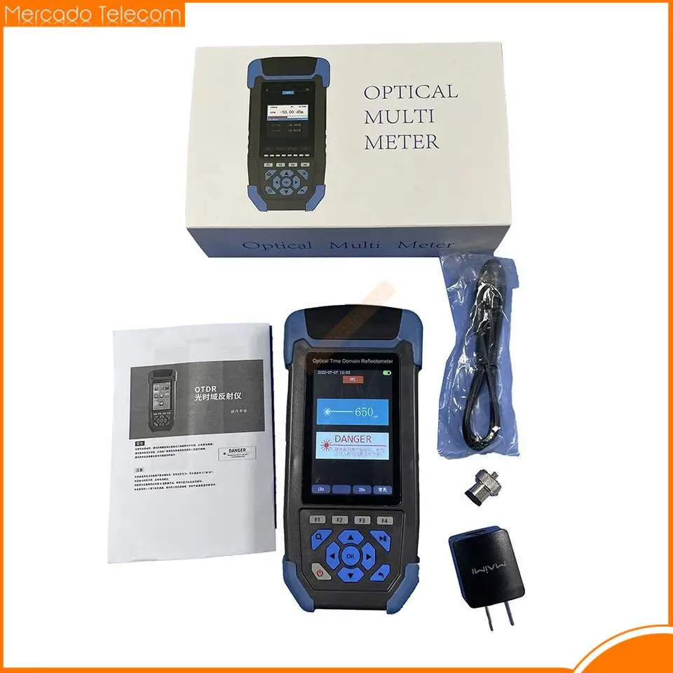 

MINI OTDR 7 IN 1 Function VFL OPM Laser Source Loss RJ45 Sequence Flashlight SYS Setting Optical Time Domain Reflectometer