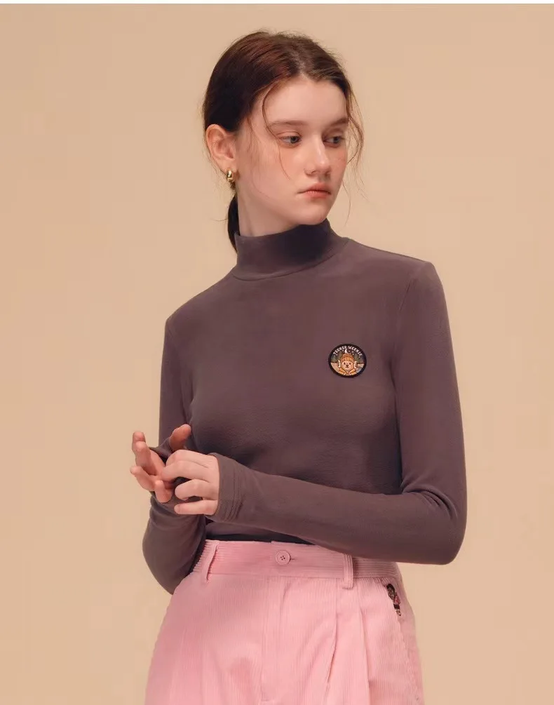 

Модные футболки розового цвета, футболки с графическим рисунком для женщин, Осенний укороченный топ с длинными рукавами, vestidos Para Mujer, Traf, одежда