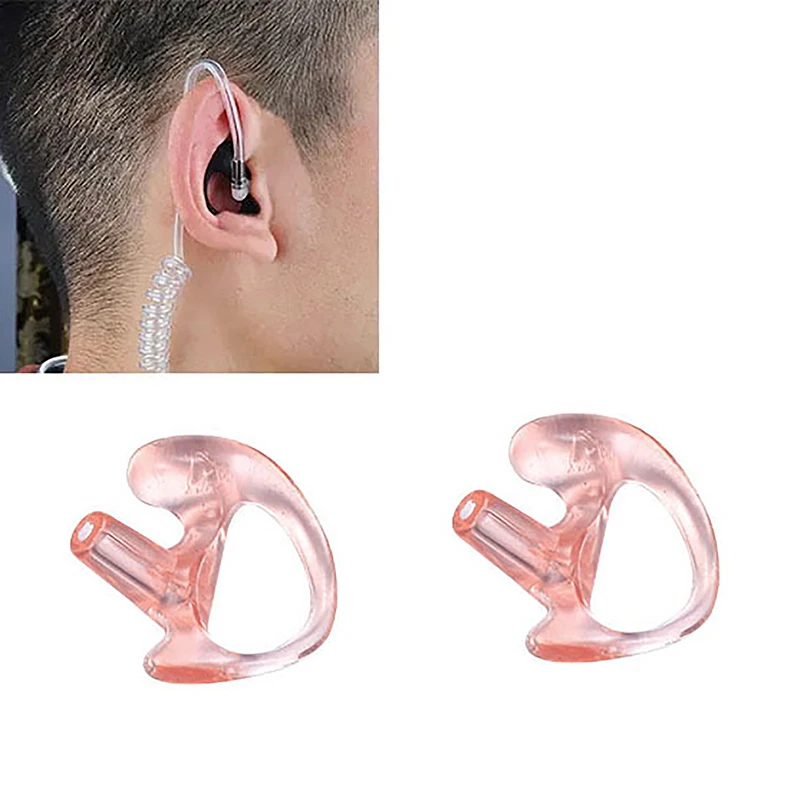 

2Pcs/Pair Ear Molds Soft 2-Way Radio Earmold Replacing Earpiece Insert for Acoustic Coil Tube audio kits Headphone Accessories