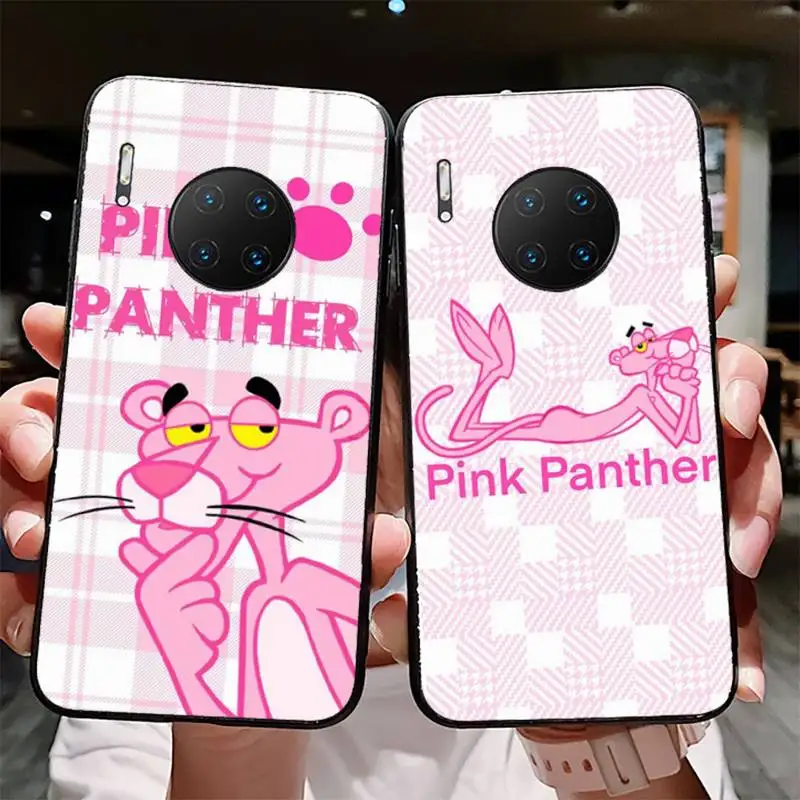 

Cartoon Leopard Pink Phone Case for Huawei Mate 20 10 9 40 30 lite pro X Nova 2 3i 7se