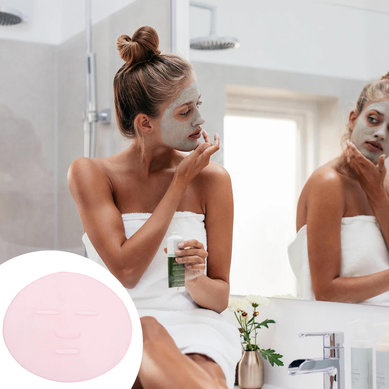 

Face Maker Mold Facialtray Silicone Diy Care Mudtool Machine Seaweed Reusable Making Makeup Plate Skin Plates Facemask Women