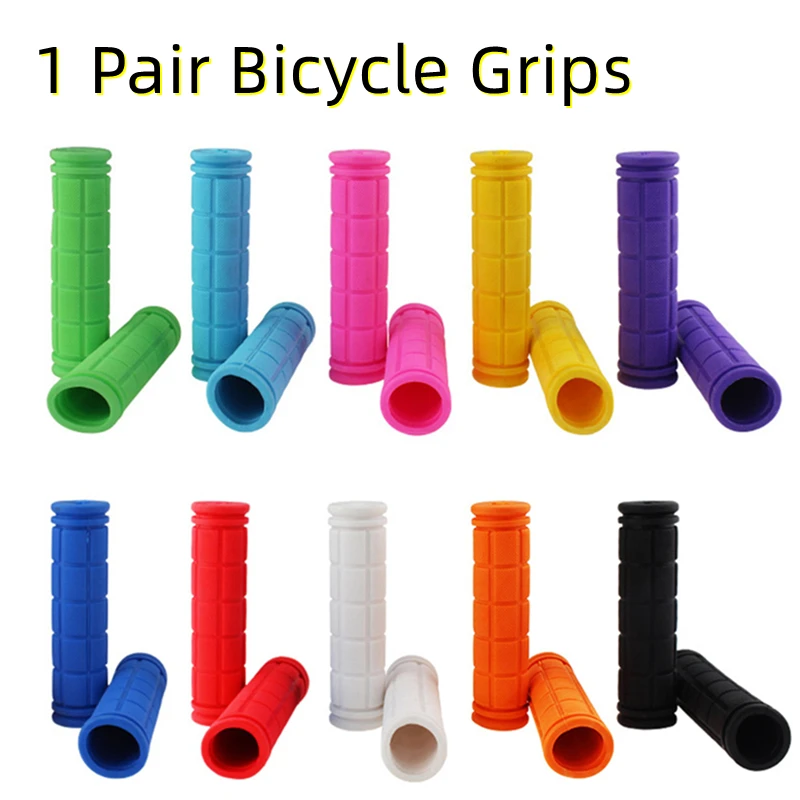 

Bicycle Motorcycle Grips Mountain Road Bike Handle Bar Cover Rubber Soft Durable Non-slip Handlebar Bike Bar Cycling Accessories