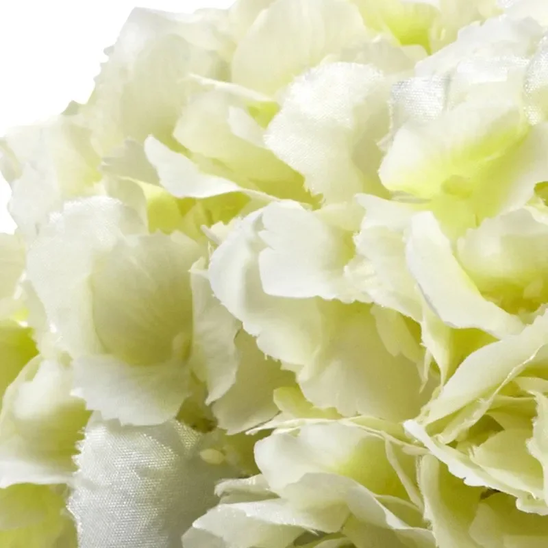 

Charming Off-White Blooming Hydrangea Artificial Flowers with Vase, Perfect for Home Decor and Gift Giving.