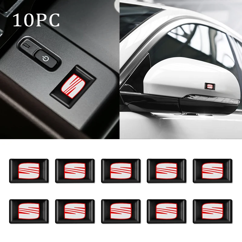 

3D Epoxy Car Sticker Flags Emblem Decal Auto Styling For Seat Leon mk1 mk3 5f Ibiza 6l 6j 1p Cushion Altea Xl Toledo 2 Alhambra