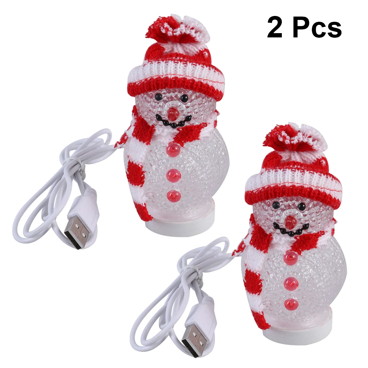 

Snowman Christmas Light Figurines Night Led Lights Usb Lamptabletop Figurine Lighted Decorations Indoor