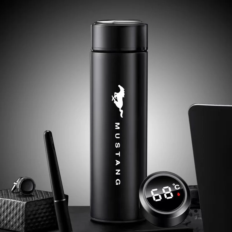 

500ML Car Smart Mug For Ford Mustang GT SHELBY Car Thermos Cup
