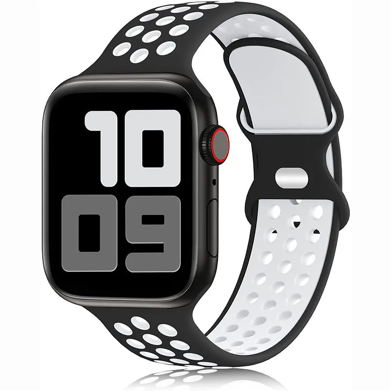

Силиконовый ремешок для Apple Watch band 44 мм 40 мм 49 мм 45 мм 41 мм 38 мм 42 мм 44 мм, браслет для наручных часов iWatch Ultra series 8 4 5 6 se 7