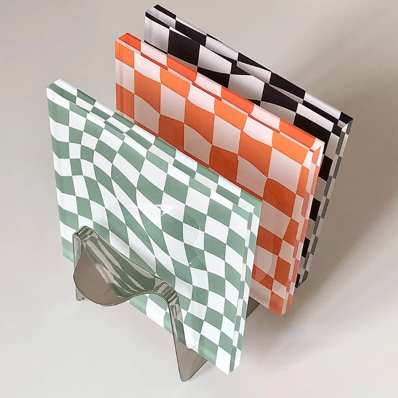 Cup Coaster Placemats for Cups Checkerboard Dinner Mat Nordic Home Photography Props Mats and Pads Mug |