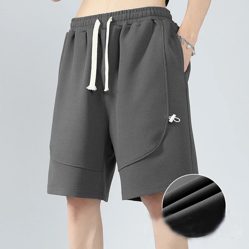 Лето 2024 Мужская корейская мода повседневная Уличная одежда мешковатые короткие