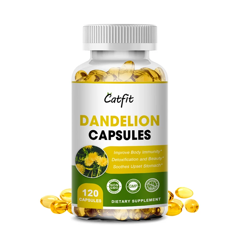 

Catfit Nature Dandelion Capsules Dandelion Root Extract Capsules Liver Detoxification Protect Liver Support Immune Boost Health