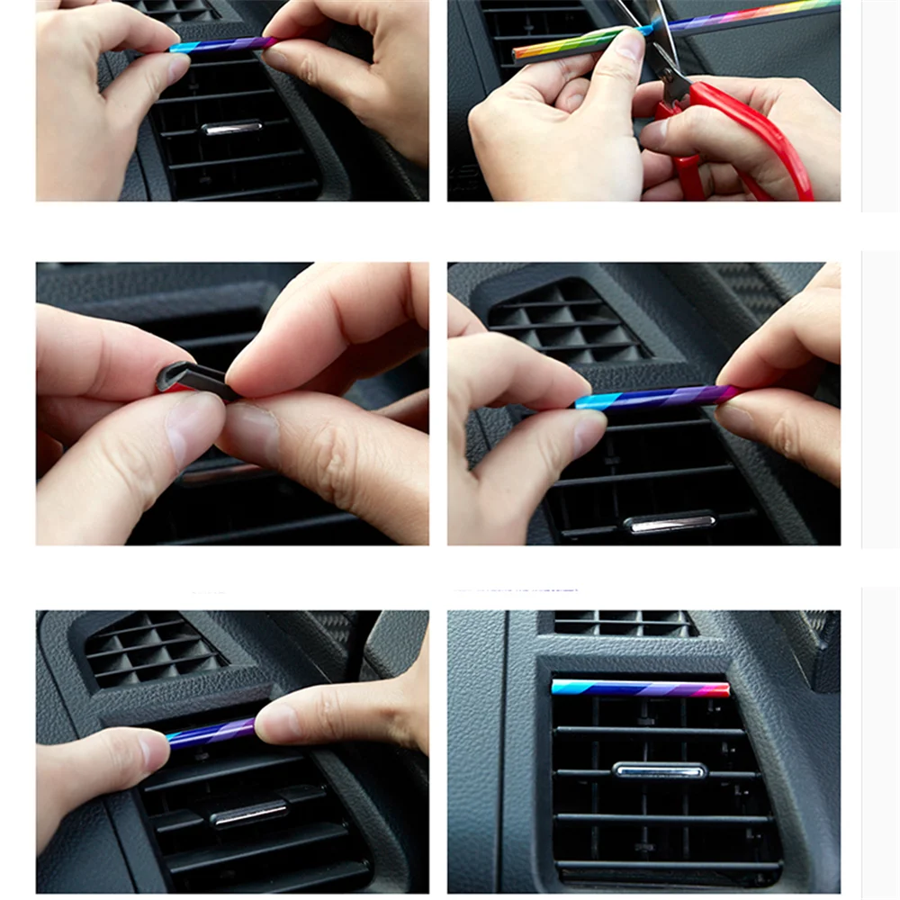 Декоративная полоса воздуховыпускного отверстия для Nissan TIIDA X-TRAIL Qashqai Skoda Octavia Fabia