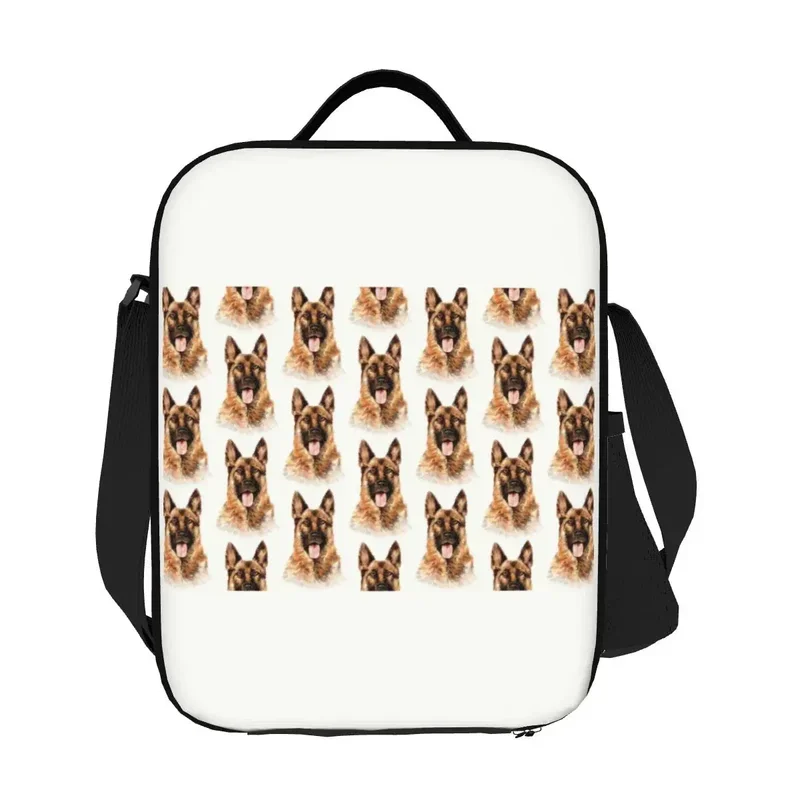 Сумка для еды влюбленных немецких овчарок переносной холодильник льда термо-еды